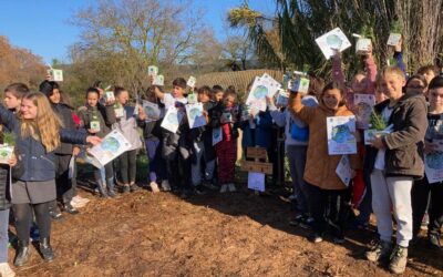 La water family au jardin